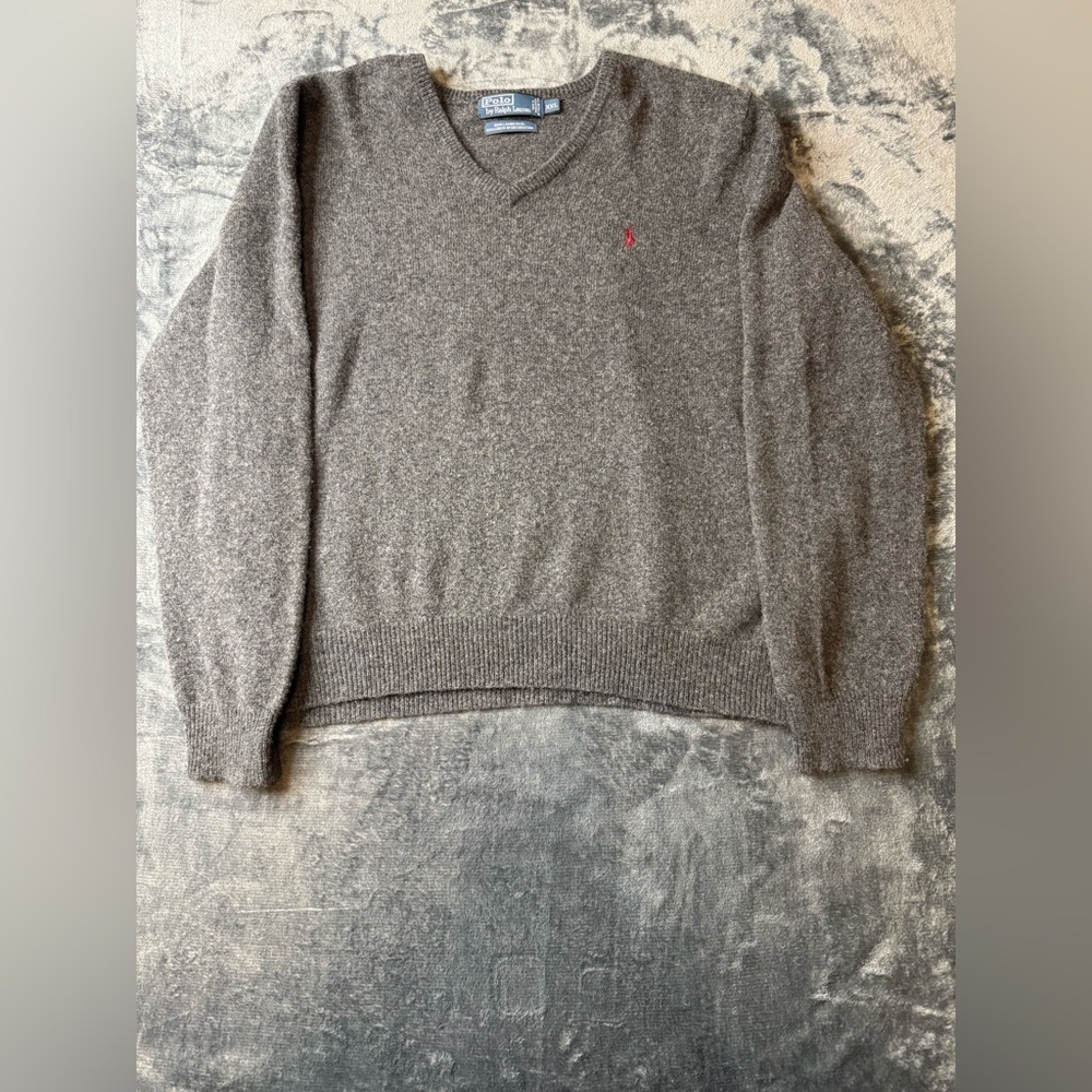 Vintage Polo by Ralph Lauren 100% lambswool sweater in size XXL